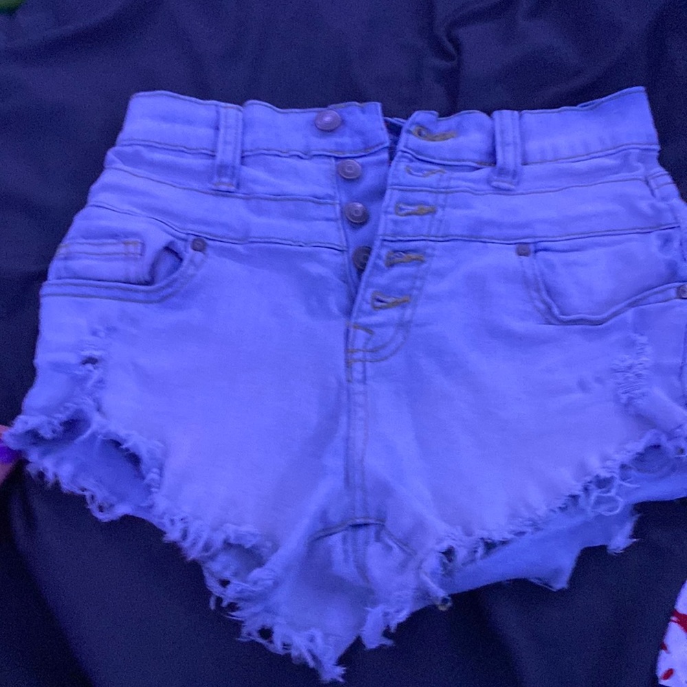 Size 3 high rise jean shorts